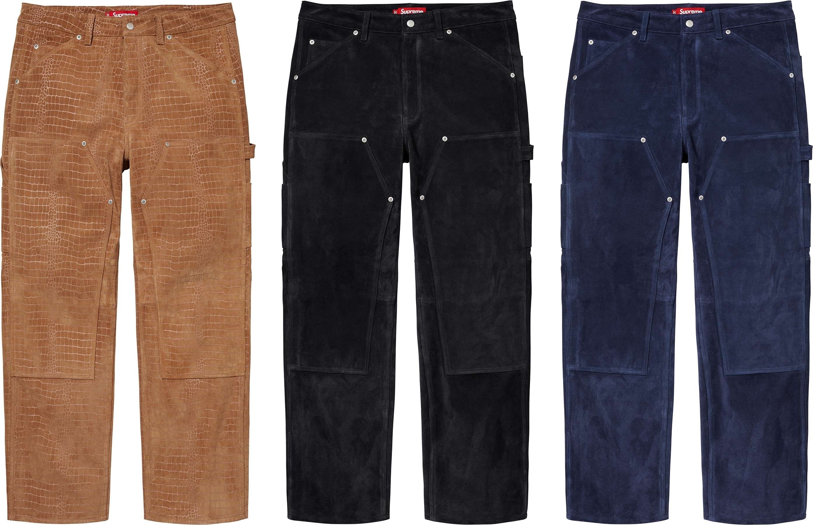 Suede Double Knee Painter Pant